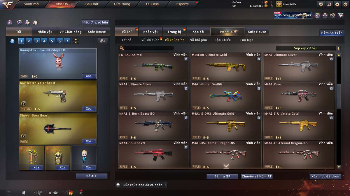 shop acc cf uy tin gia re